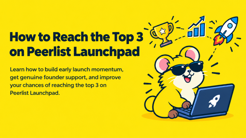How to rank higher on Peerlist Launchpad and reach the top 3 with product launch strategies